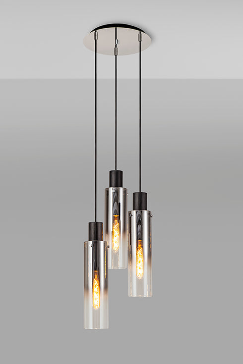 Brooks Slim Round Pendant 3 Light